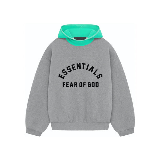 SS24 Hoodie Dark Heather Oatmeal/Mint Leaf