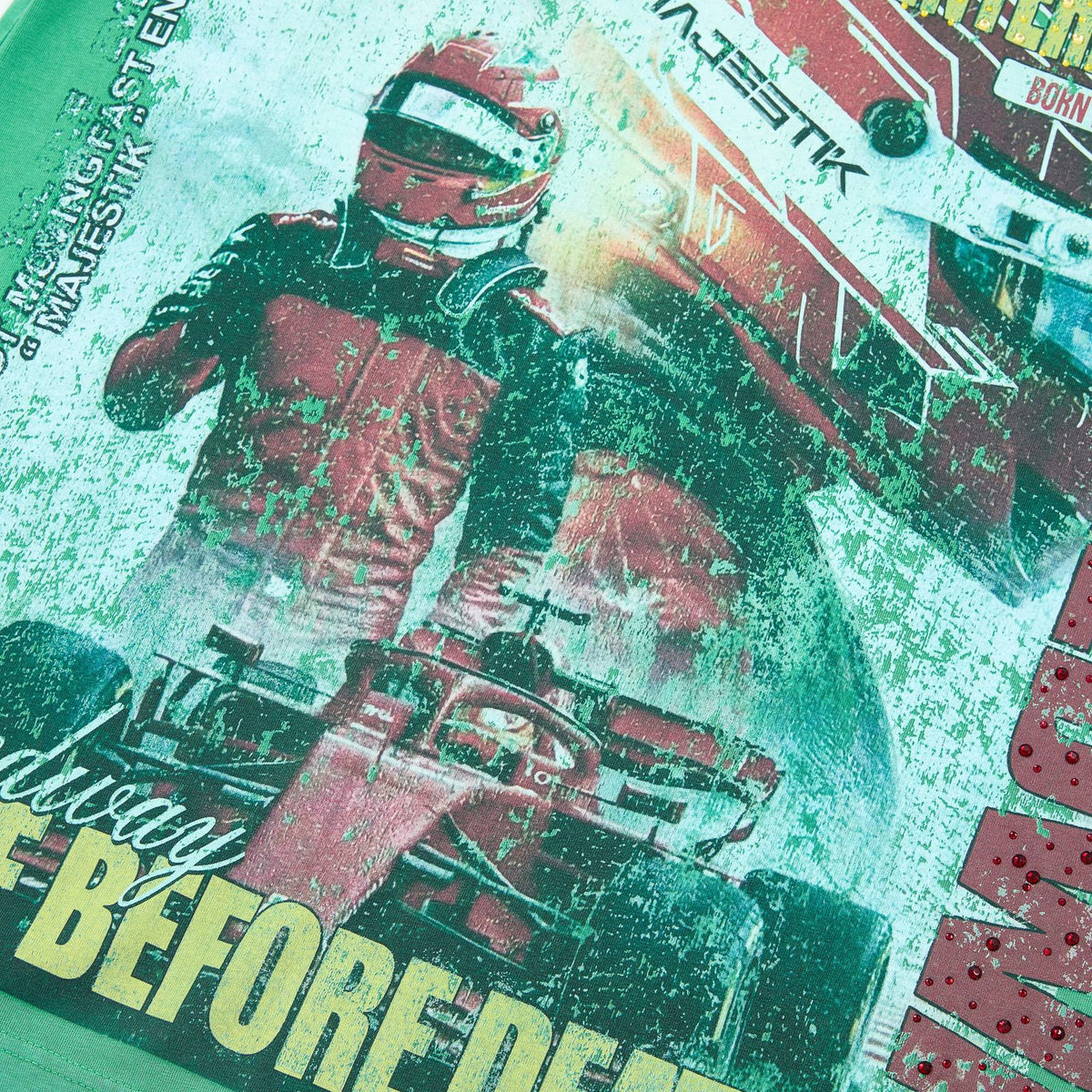 MAJESTIK Racing International 202X Green T-Shirt ¡ª detail