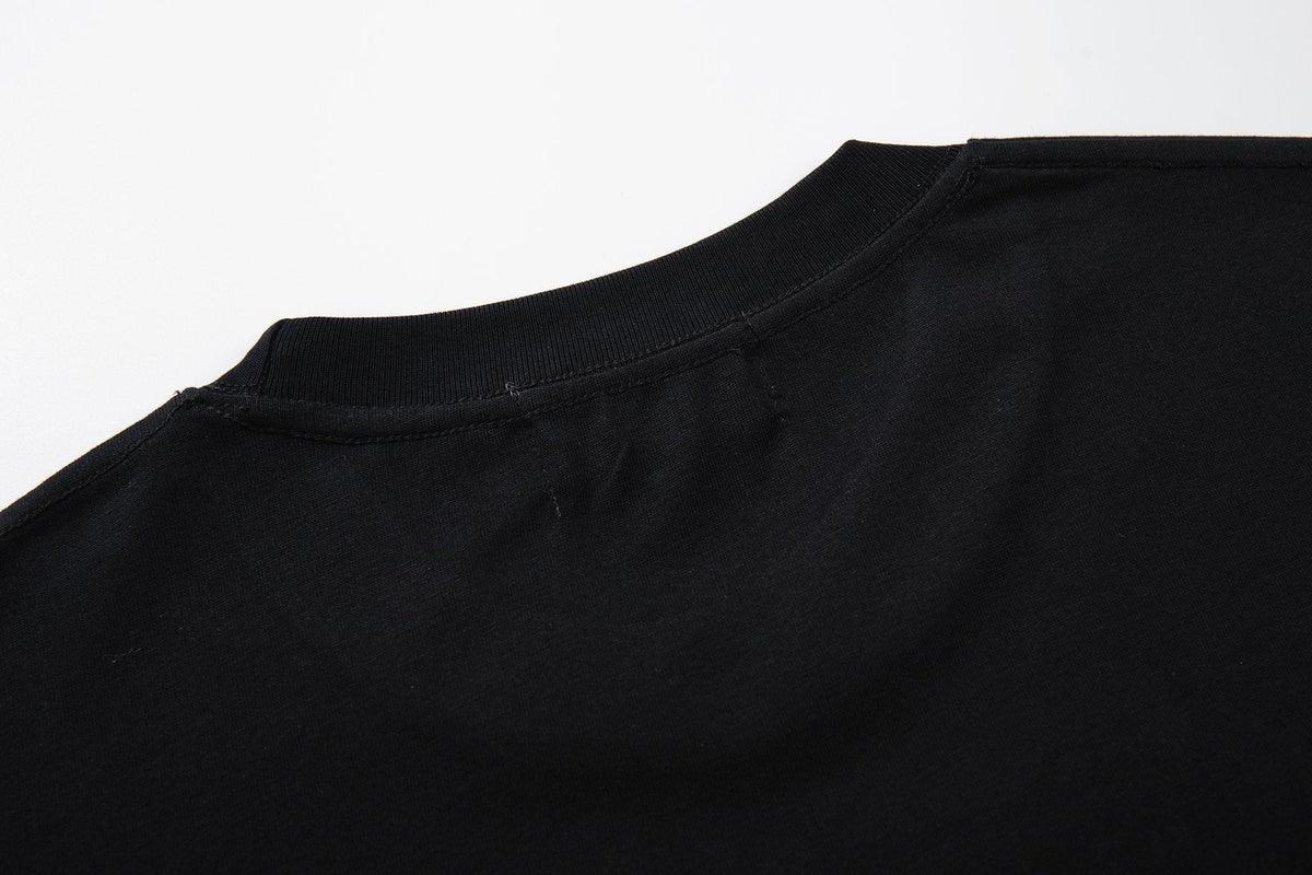 MAJESTIK Distressed Rhinestone Graphic T-Shirt ¡ª detail